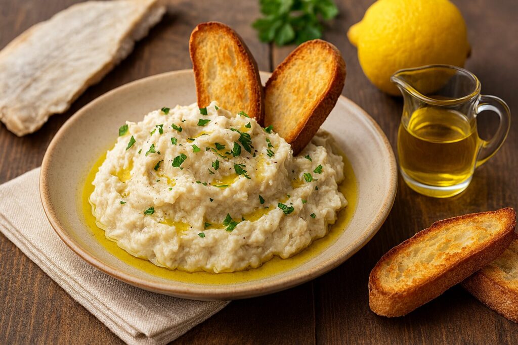 バッカラマンテカートの盛り付け例