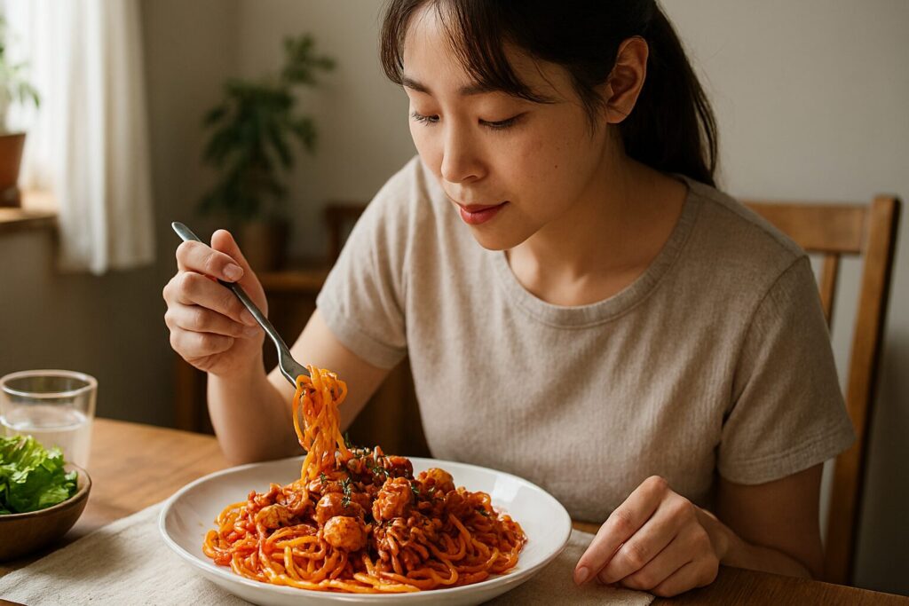 イイダコのトマト煮込みとアヒージョを並べたイタリアン料理