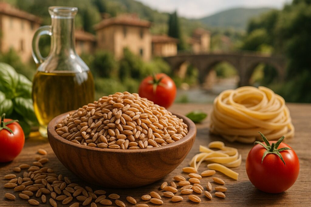 ファッロとは 木皿に盛った麦粒