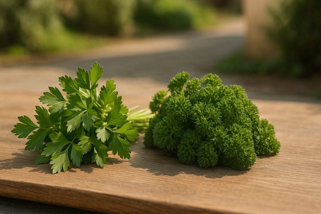 イタリアンパセリとパセリの選び方の参考になる鮮度の良い葉の状態