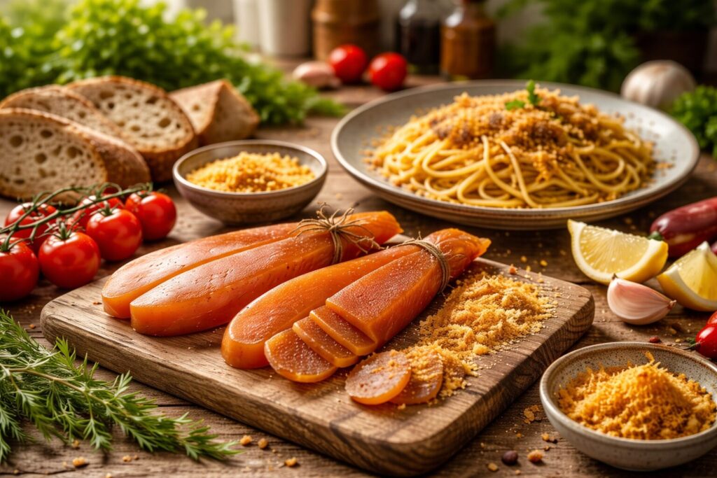 イタリアンの料理に使うカラスミ