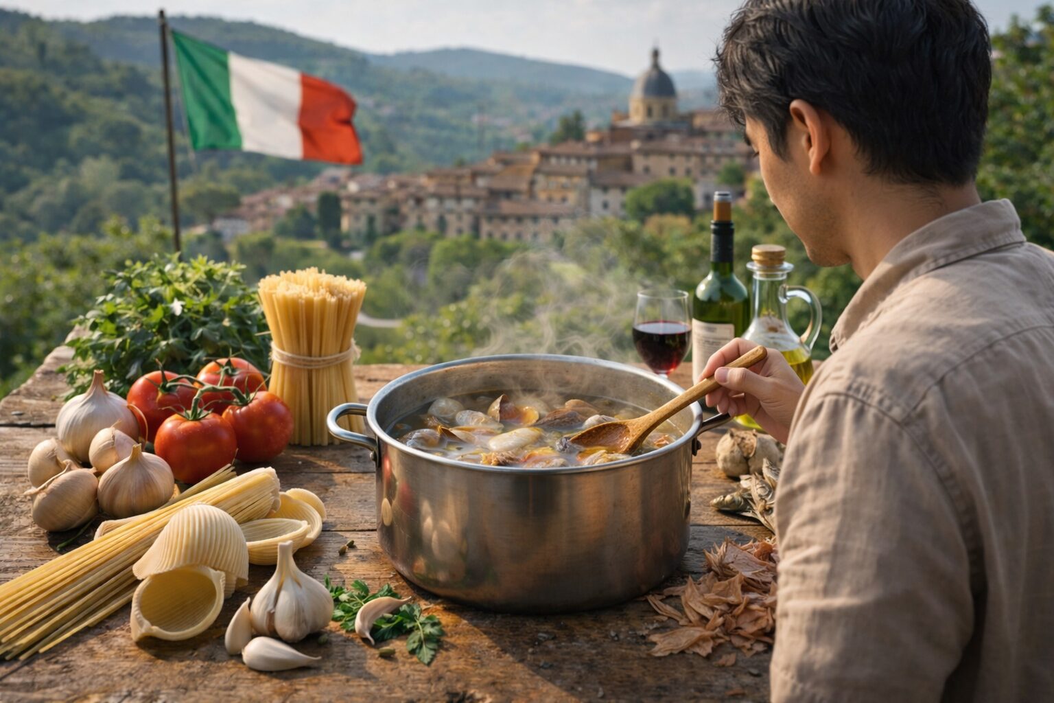 日本人男性が作るイタリアン出汁