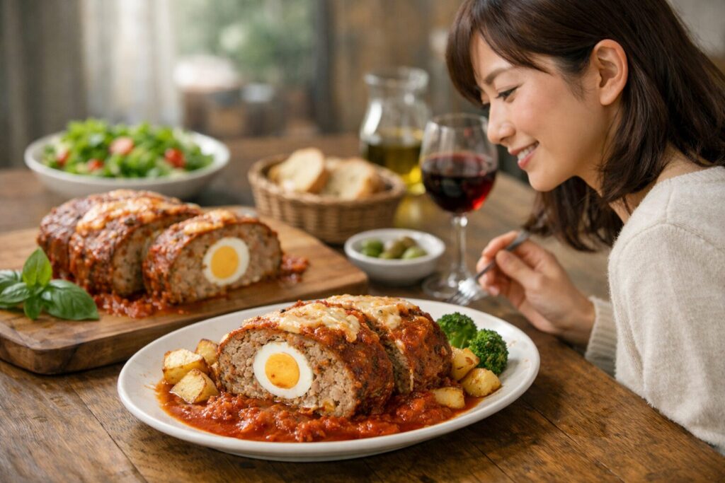 日本人女性が仕上げたポルペットーネ