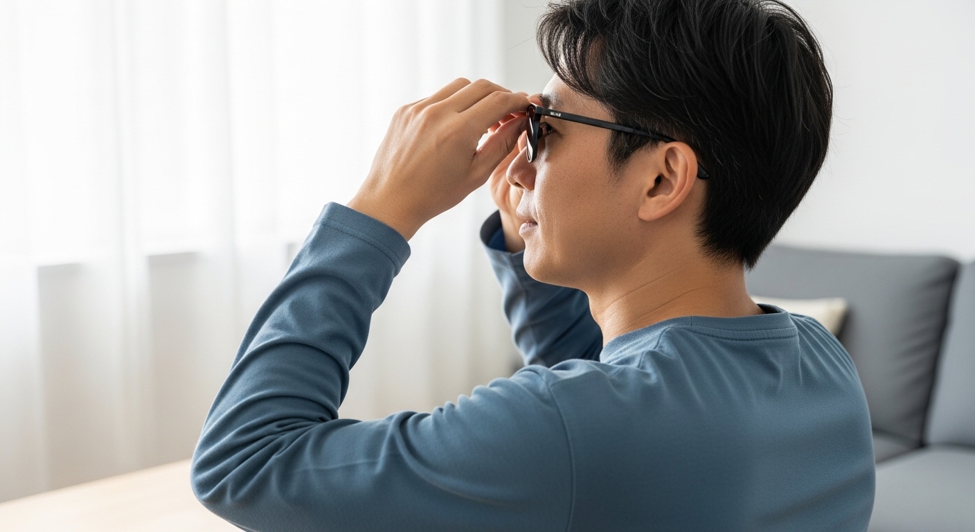 イタリアブランドのサングラスをかけた日本人男性