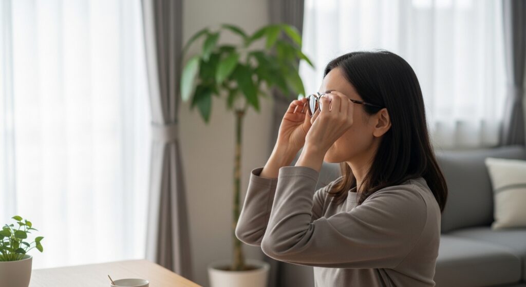 イタリアブランドのサングラスを着用した日本人女性