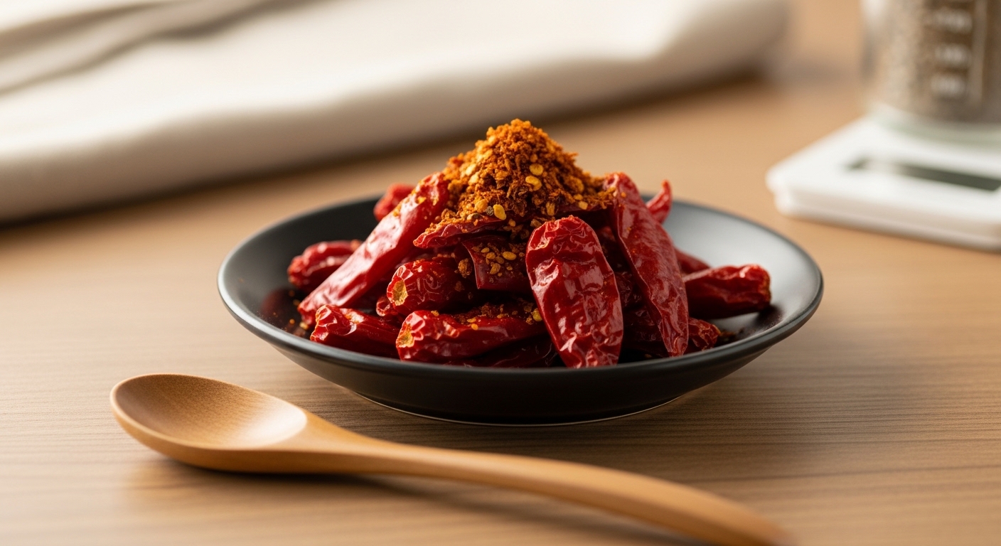 カラブリア唐辛子を乾燥させた束