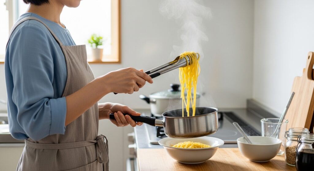 日本人男性が扱うパスタトング プロ