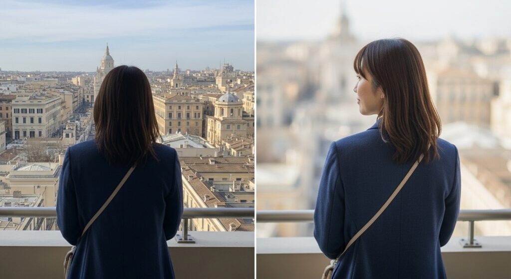 イタリア本を読む日本人女性