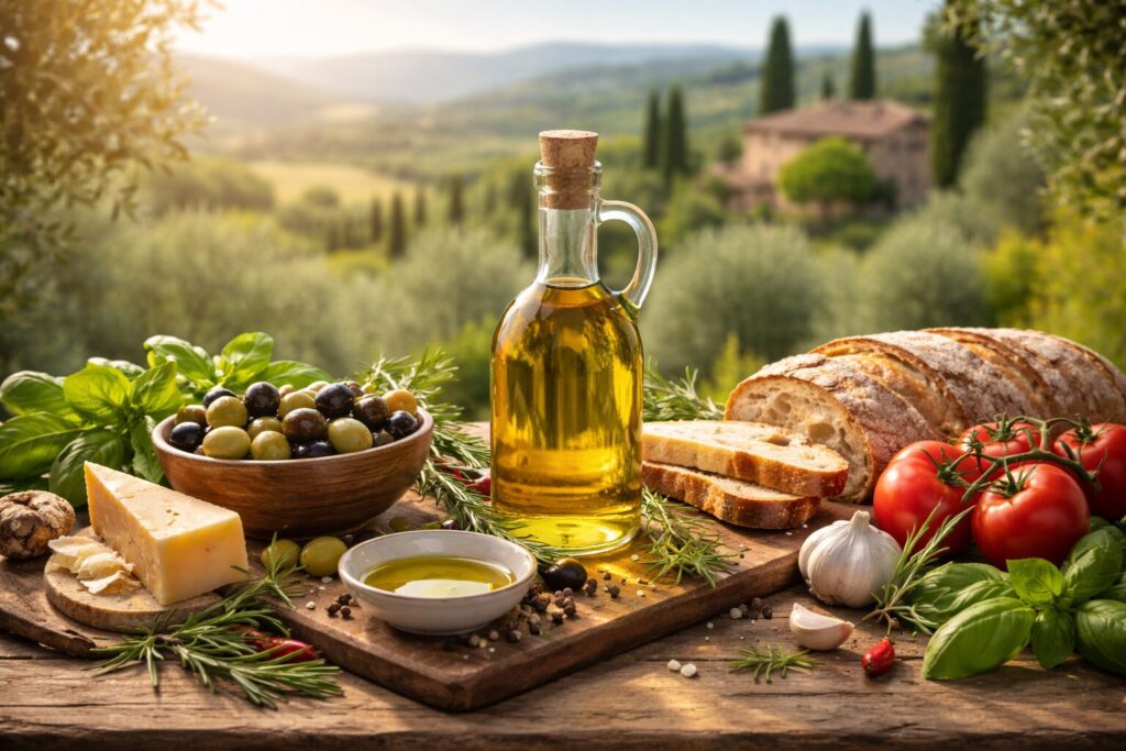 イタリアン料理に使うオリーブオイル