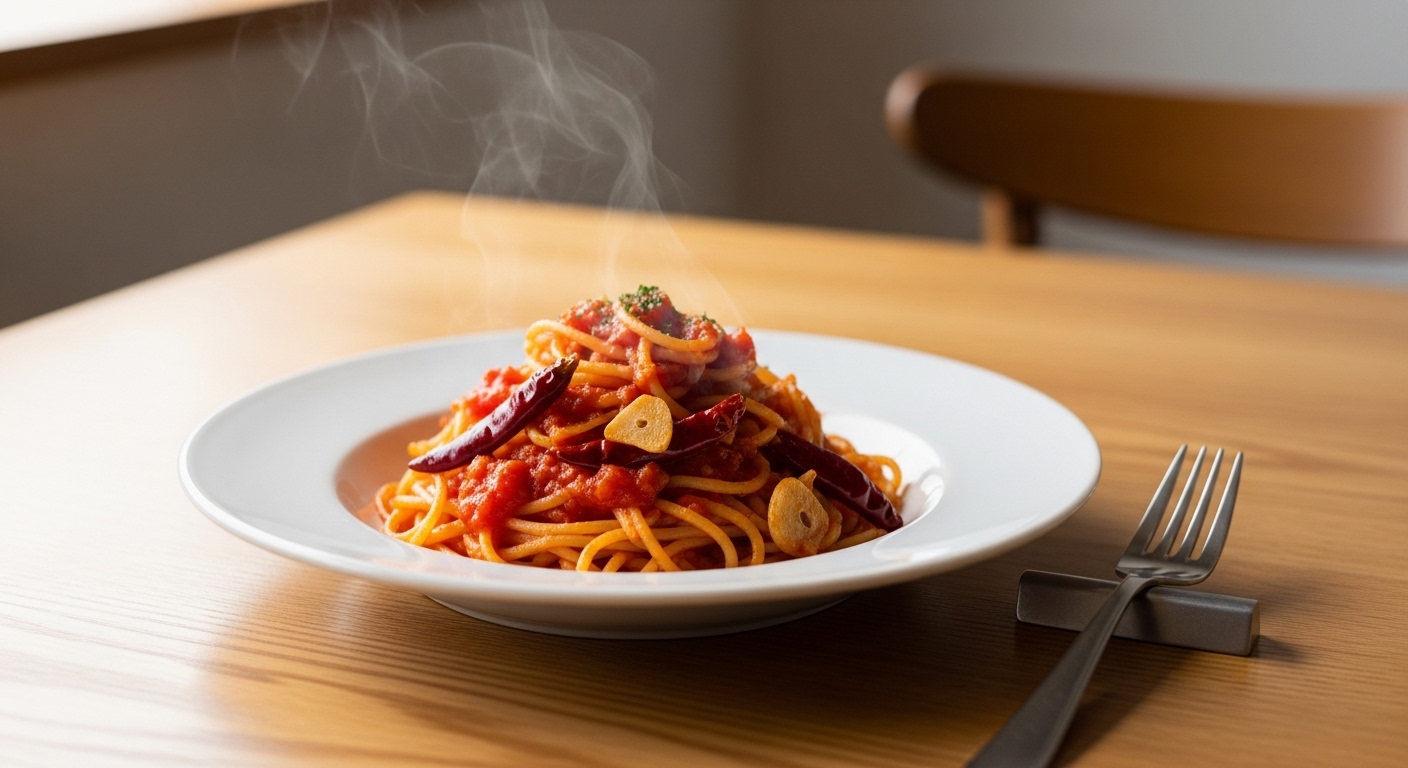 激辛アラビアータの辛さ調整3ポイント