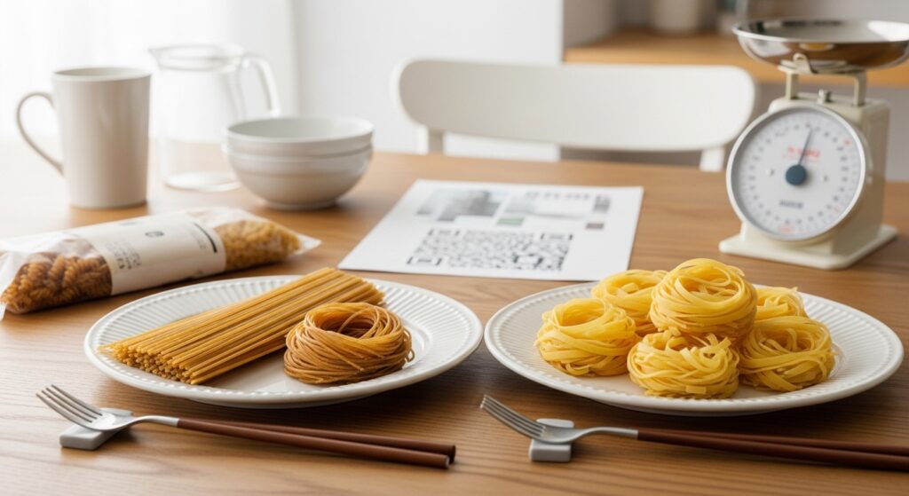 全粒粉スパゲッティと通常パスタの違い