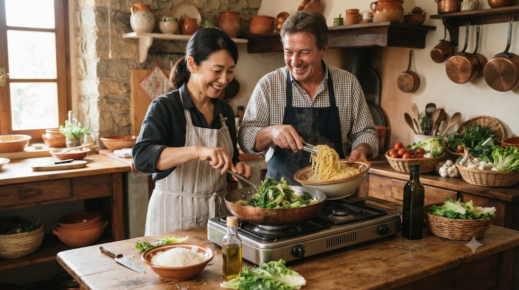 スカローラを使ったパスタのイメージ
