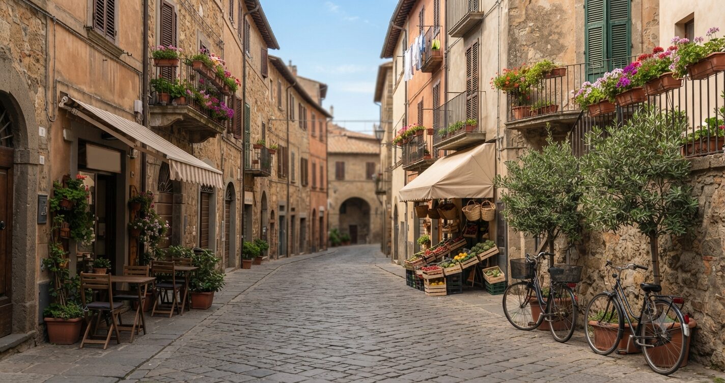 イタリアの住宅街のイメージ