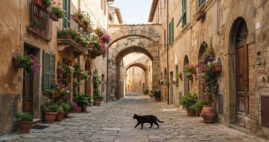 イタリアの黒猫のイメージ