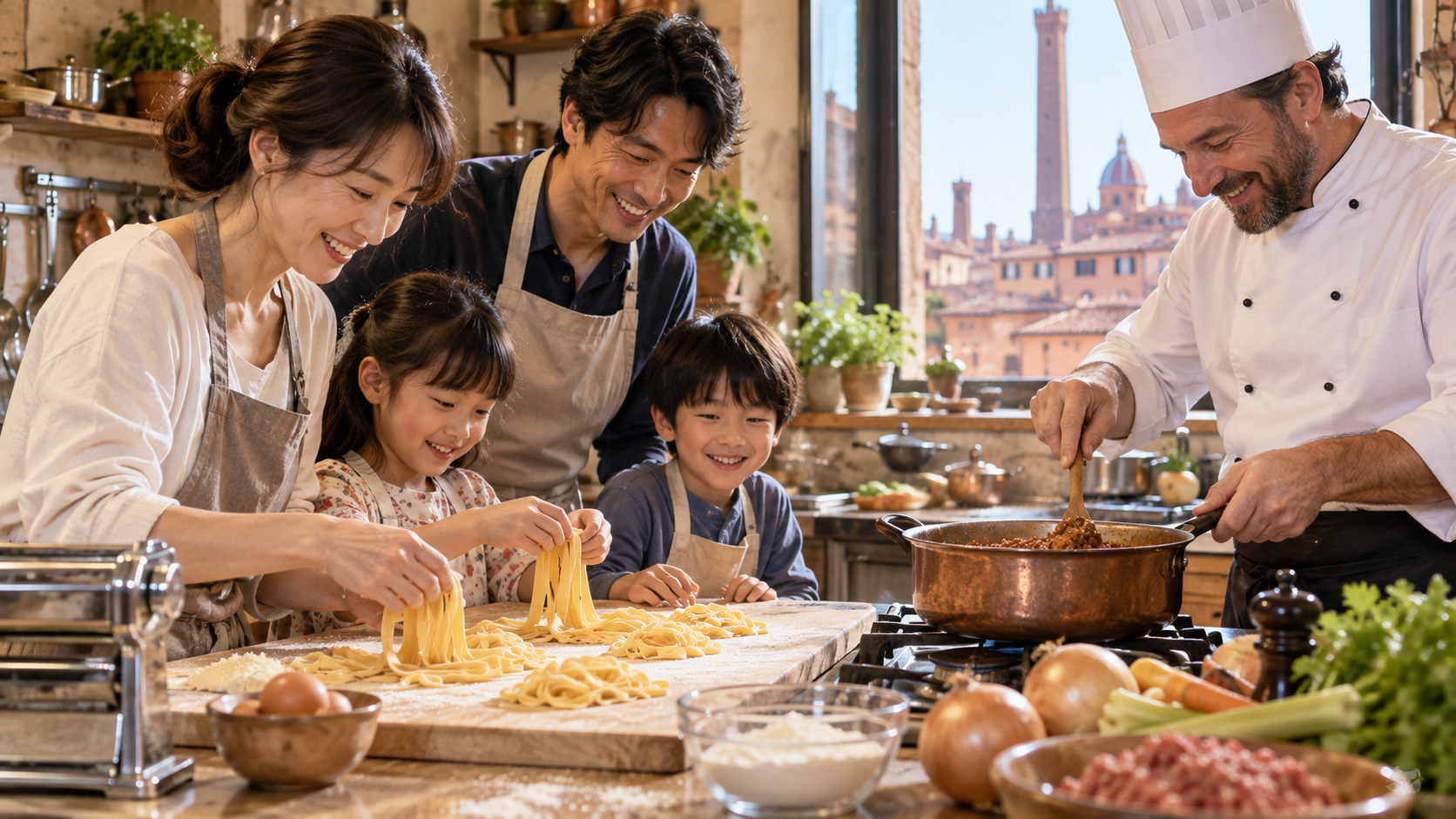 ひき肉で作るナポリタン料理を表すイメージ画像
